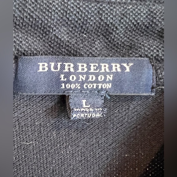 Burberry Men’s Large Black polo - Picture 4 of 7